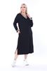 Picture of CURVY GIRL V NECK DRESS WITH STRIPES